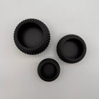 Teelicht geriffelt – 3er-Set (3D-Druck)