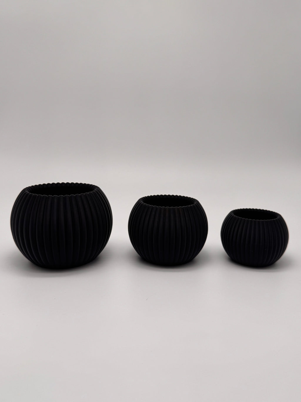 Teelicht geriffelt – 3er-Set (3D-Druck)