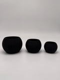 Teelicht geriffelt – 3er-Set (3D-Druck)