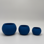 Teelicht geriffelt – 3er-Set (3D-Druck)