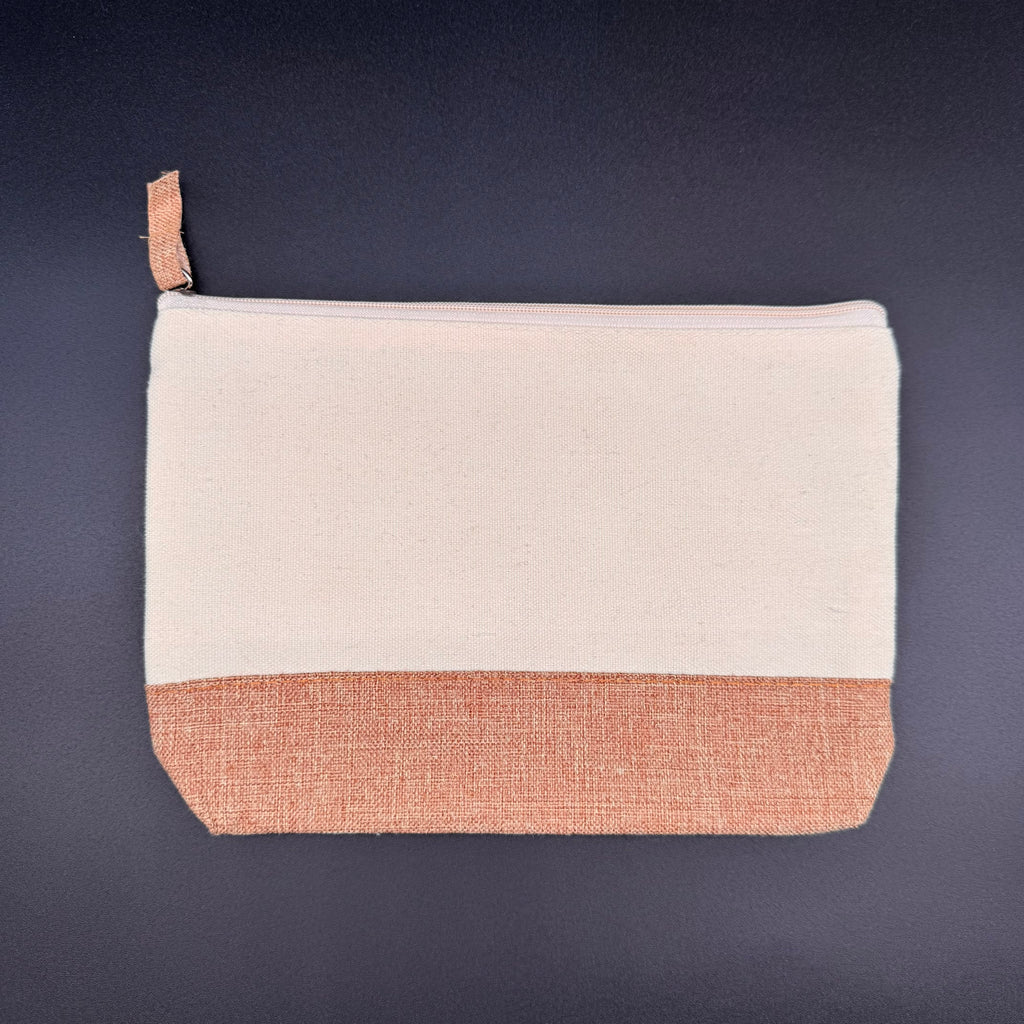Kosmetiktasche aus Jute 22x16x4 cm - personalisierbar