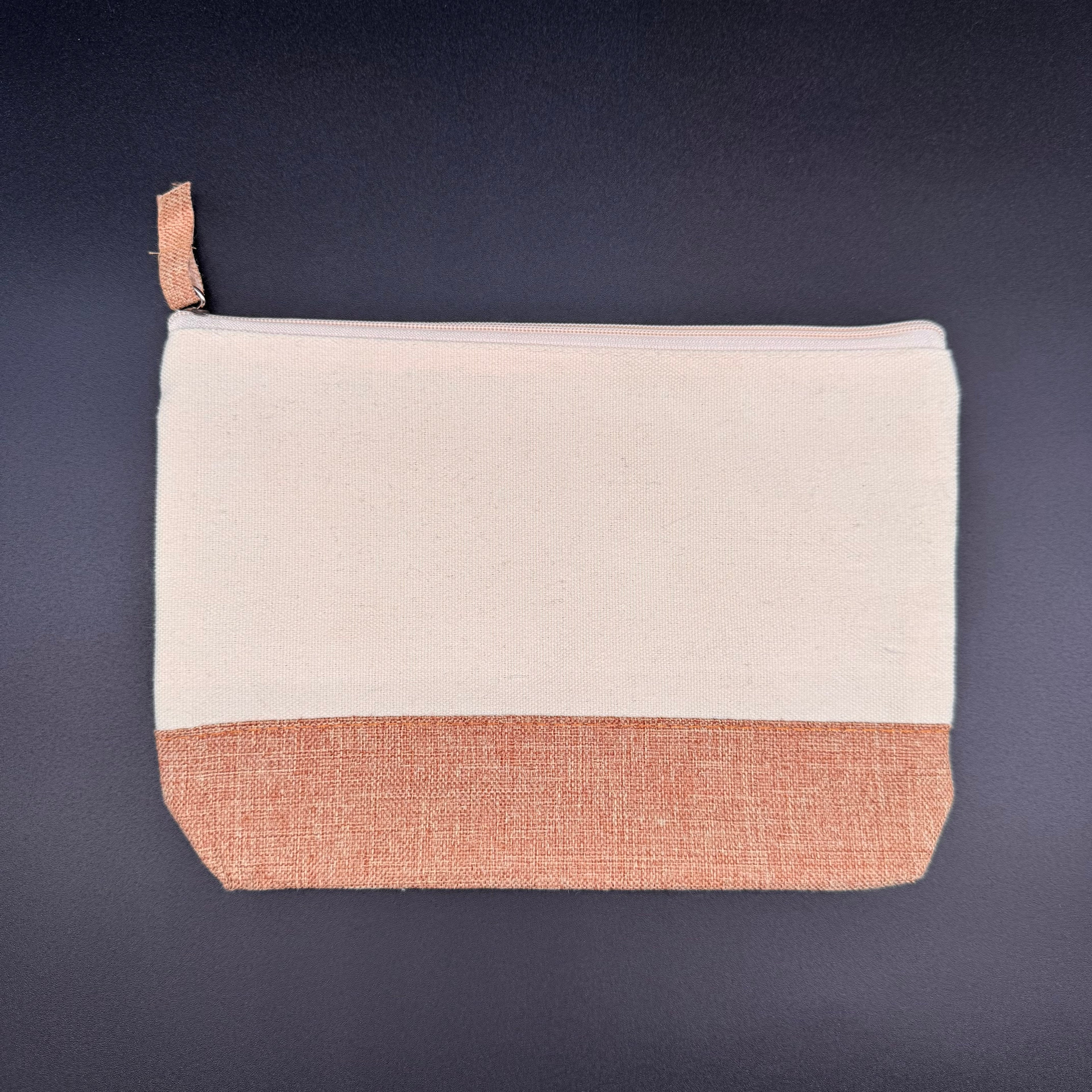 Kosmetiktasche aus Jute 22x16x4 cm - personalisierbar