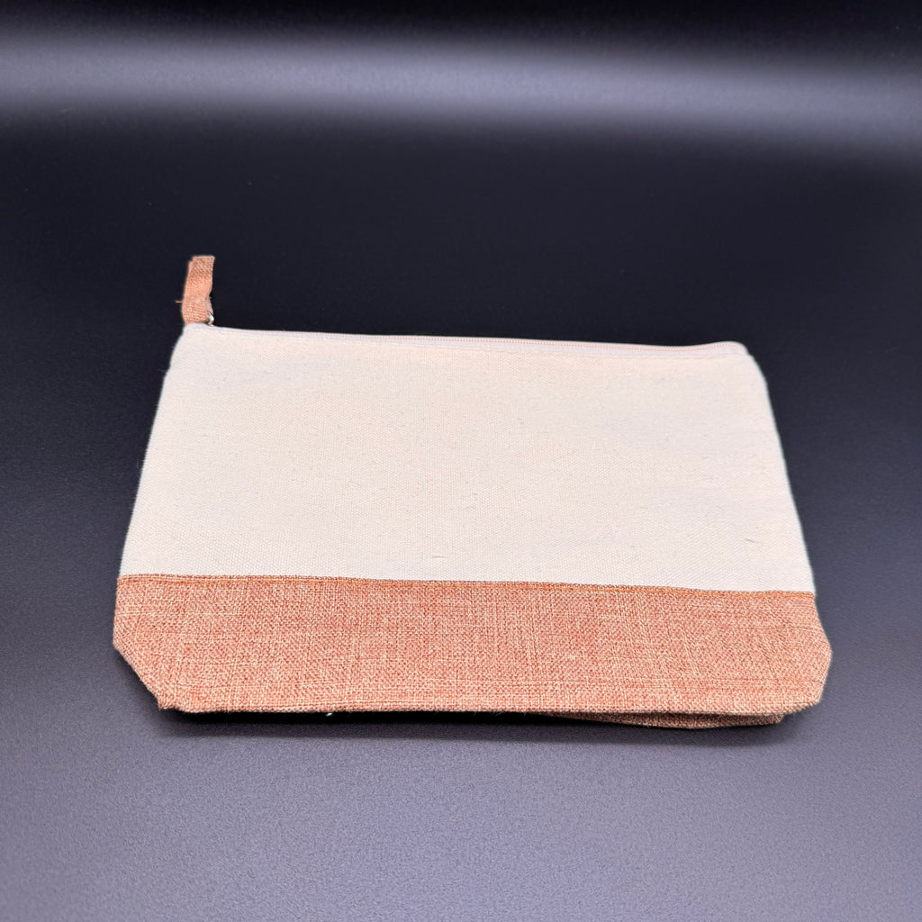 Kosmetiktasche aus Jute 22x16x4 cm - personalisierbar