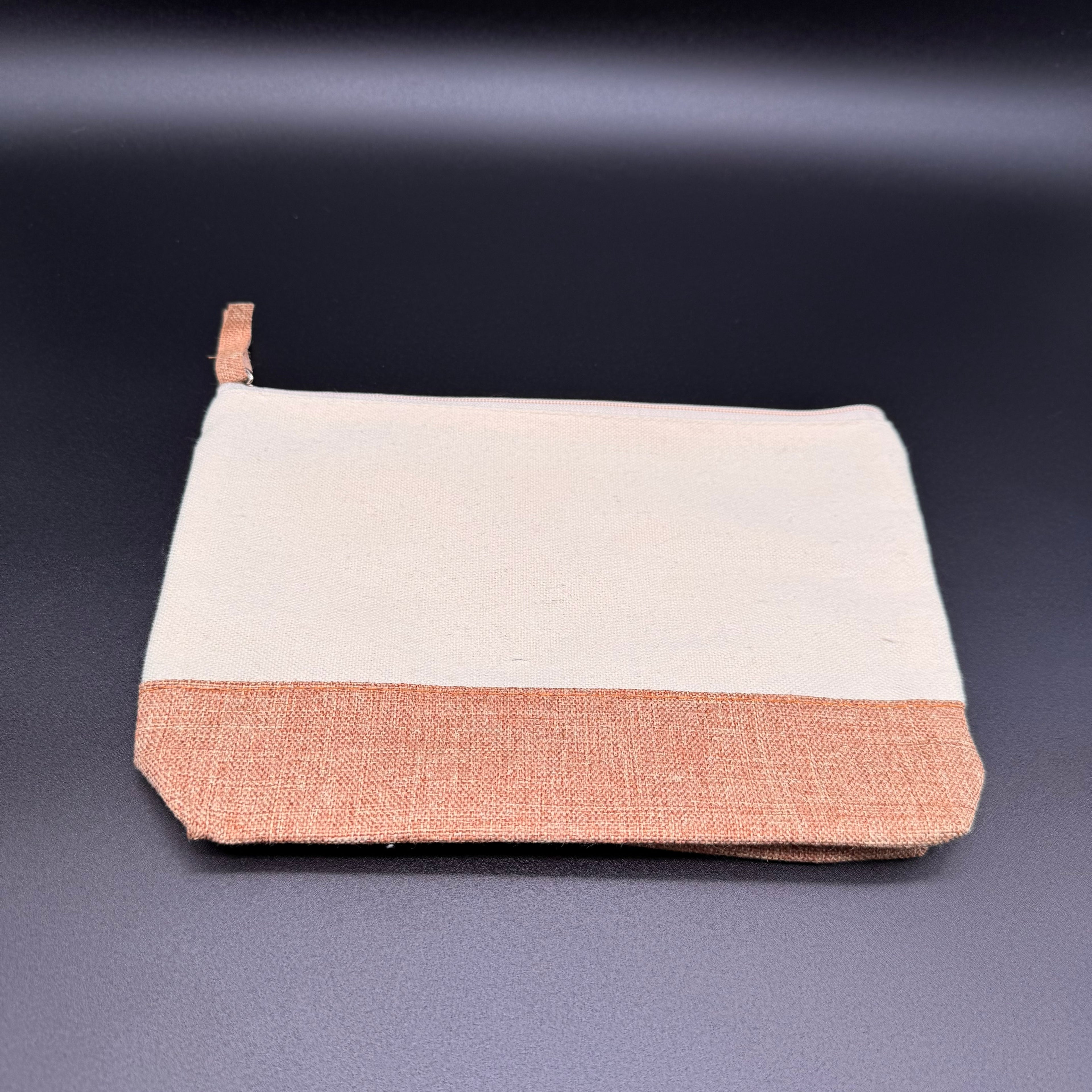 Kosmetiktasche aus Jute 22x16x4 cm - personalisierbar