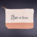 Kosmetiktasche aus Jute 22x16x4 cm - personalisierbar