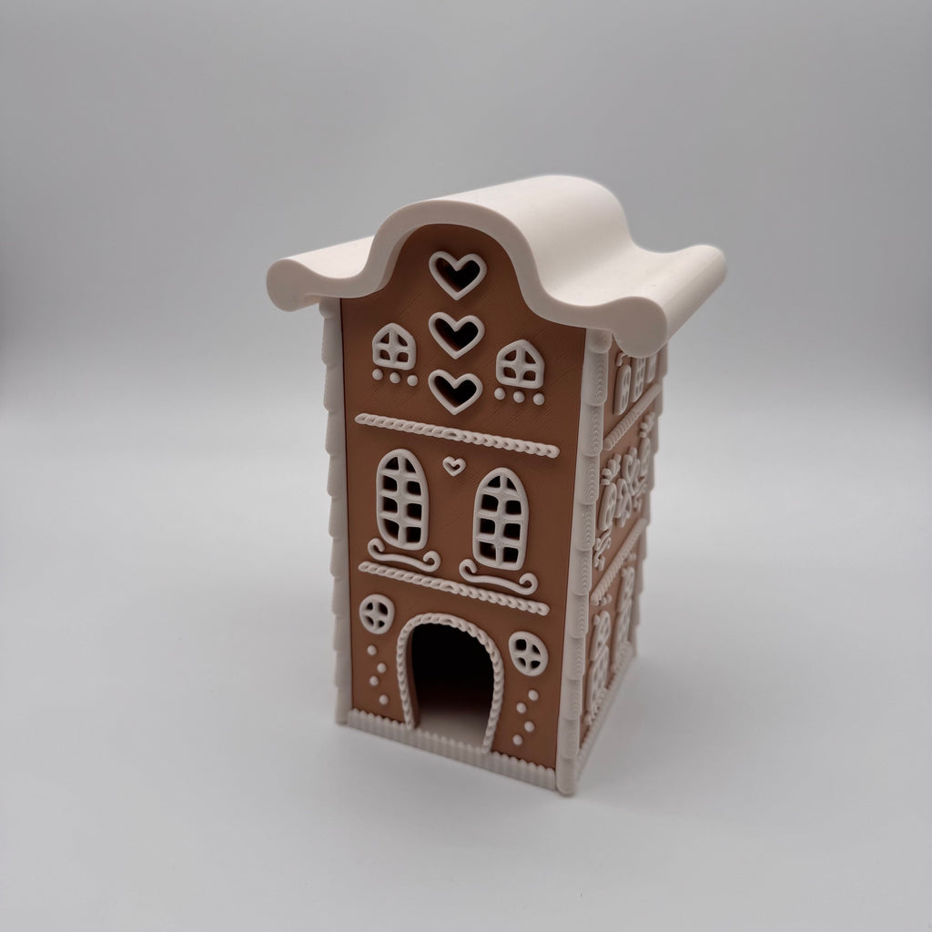 Lebkuchenhaus mit geschwungenem Dach – 3D-Druck