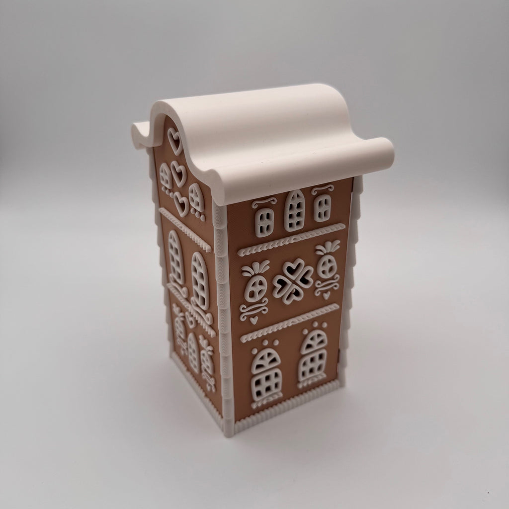 Lebkuchenhaus mit geschwungenem Dach – 3D-Druck