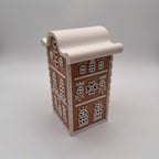 Lebkuchenhaus mit geschwungenem Dach – 3D-Druck