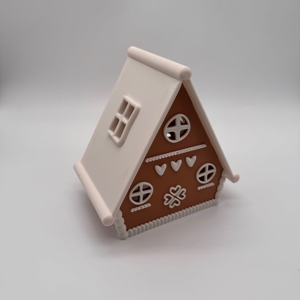 Lebkuchenhaus mit Spitzdach – 3D-Druck