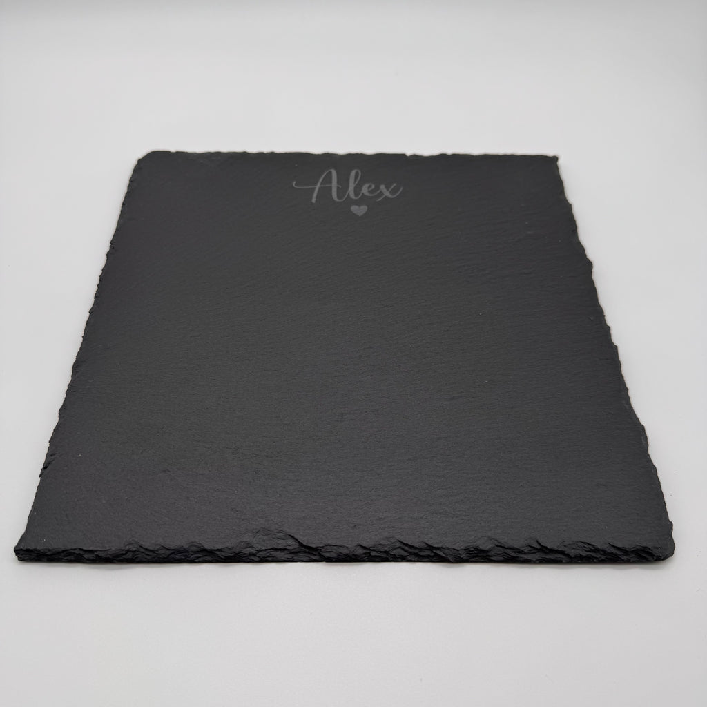 Schieferplatte 25x25 cm – personalisierbar