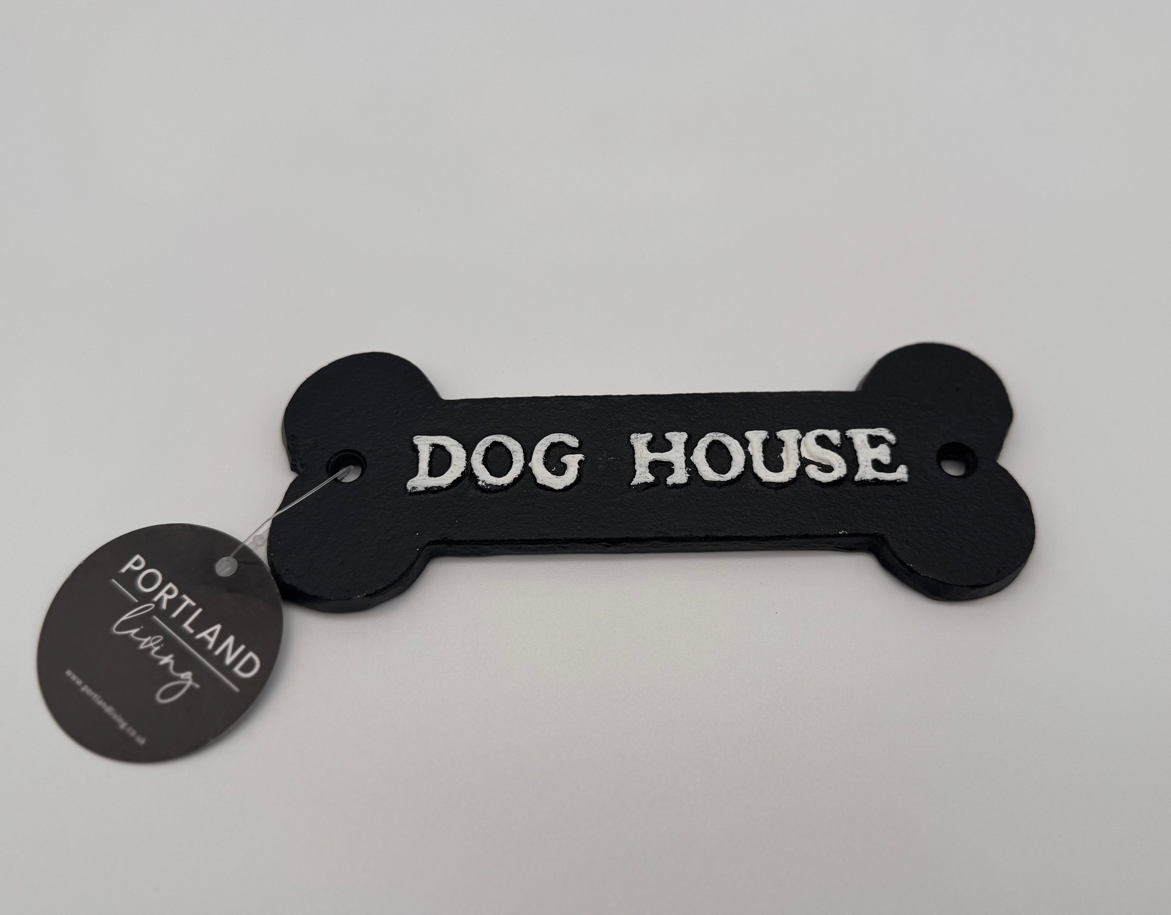Dog House Türschild aus Gusseisen