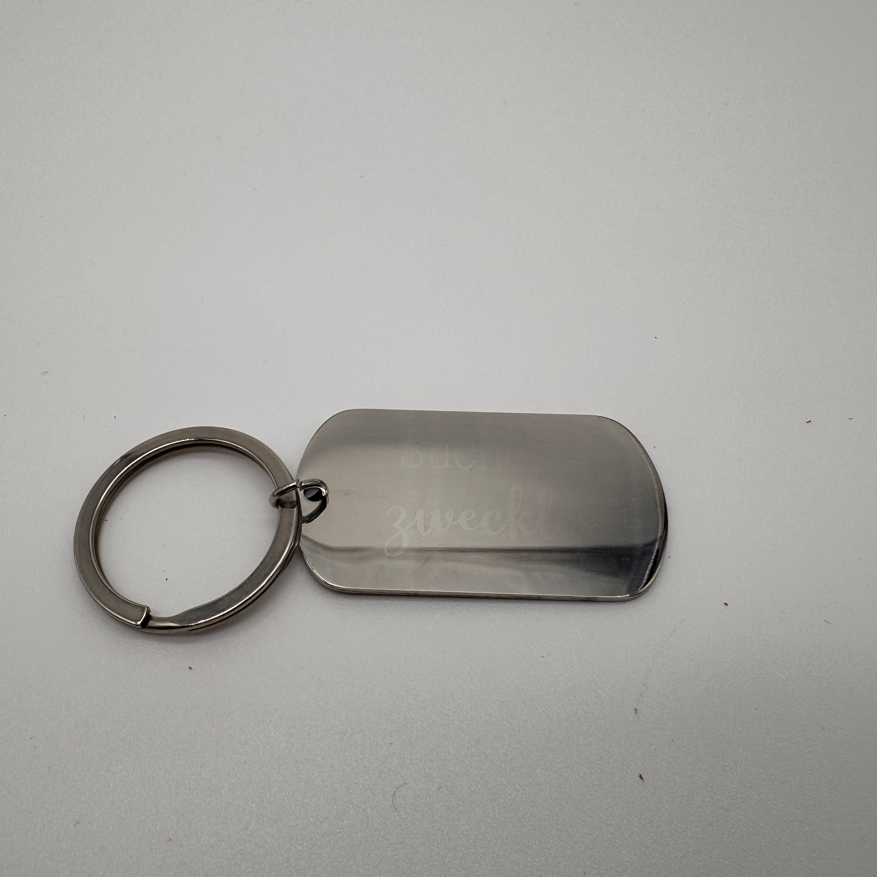 Schlüsselanhänger aus Edelstahl – personalisierbar