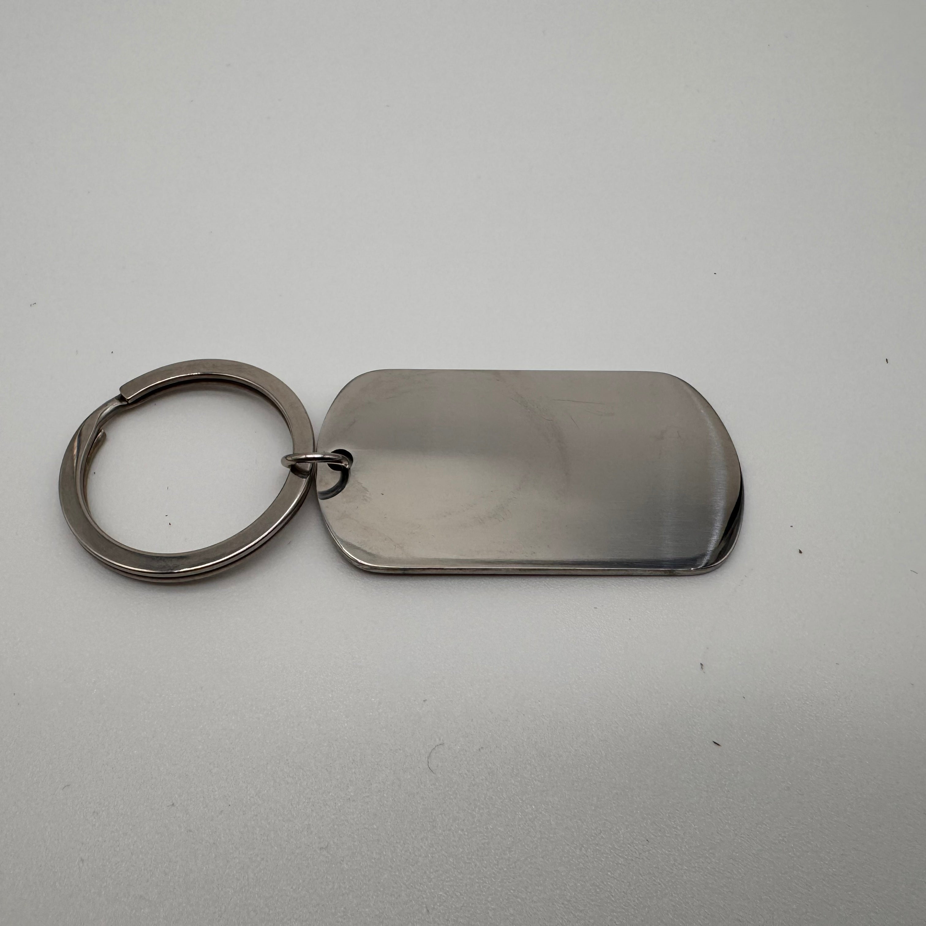 Schlüsselanhänger aus Edelstahl – personalisierbar