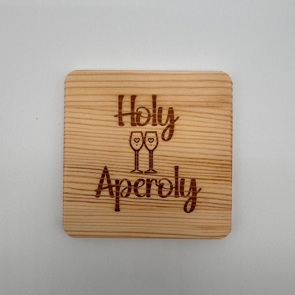 Holz-Untersetzer mit Gravur – personalisierbar