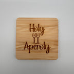 Holz-Untersetzer mit Gravur – personalisierbar