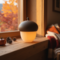 Herbstliche Produktaufnahme im Chalet-Wohnzimmer