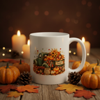 Herbsttasse Thankful im Herbst-Setting