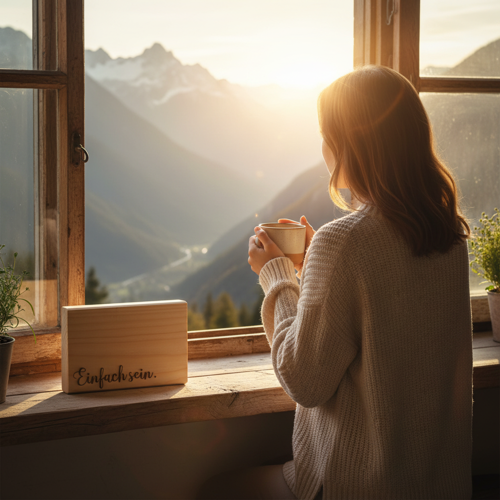 Holzblock Einfach sein – Lifestyle